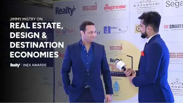 Jimmy Mistry sharing his views at Realty Plus Awards 2018