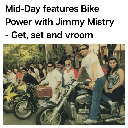 Jimmy Mistry press feature in Mid-Day, December 2007