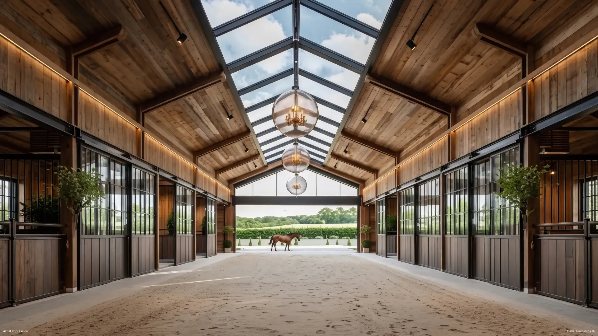 Della townships pune horse stable lifestyle view