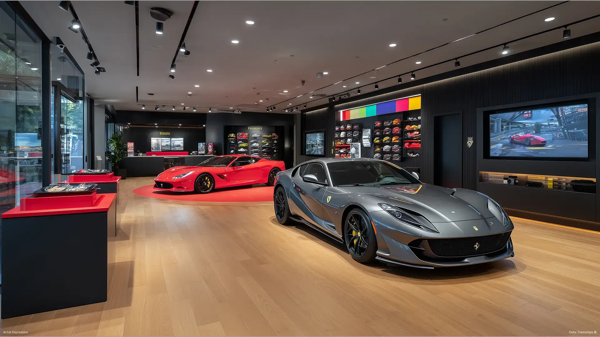 Internal view of Automative Retail Spaces | Della Townships