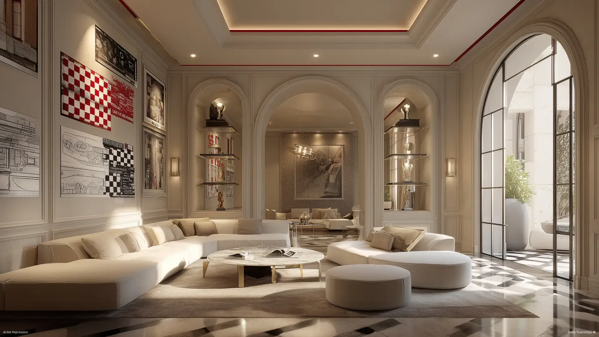Della Branded Residences Reception Area | Della Townships