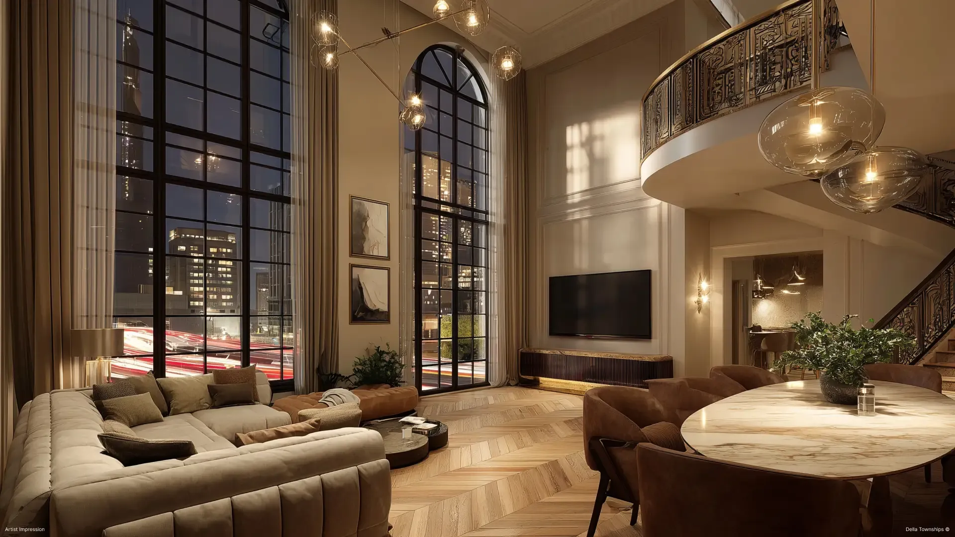 Della Branded Residences Reception Area | Della Townships