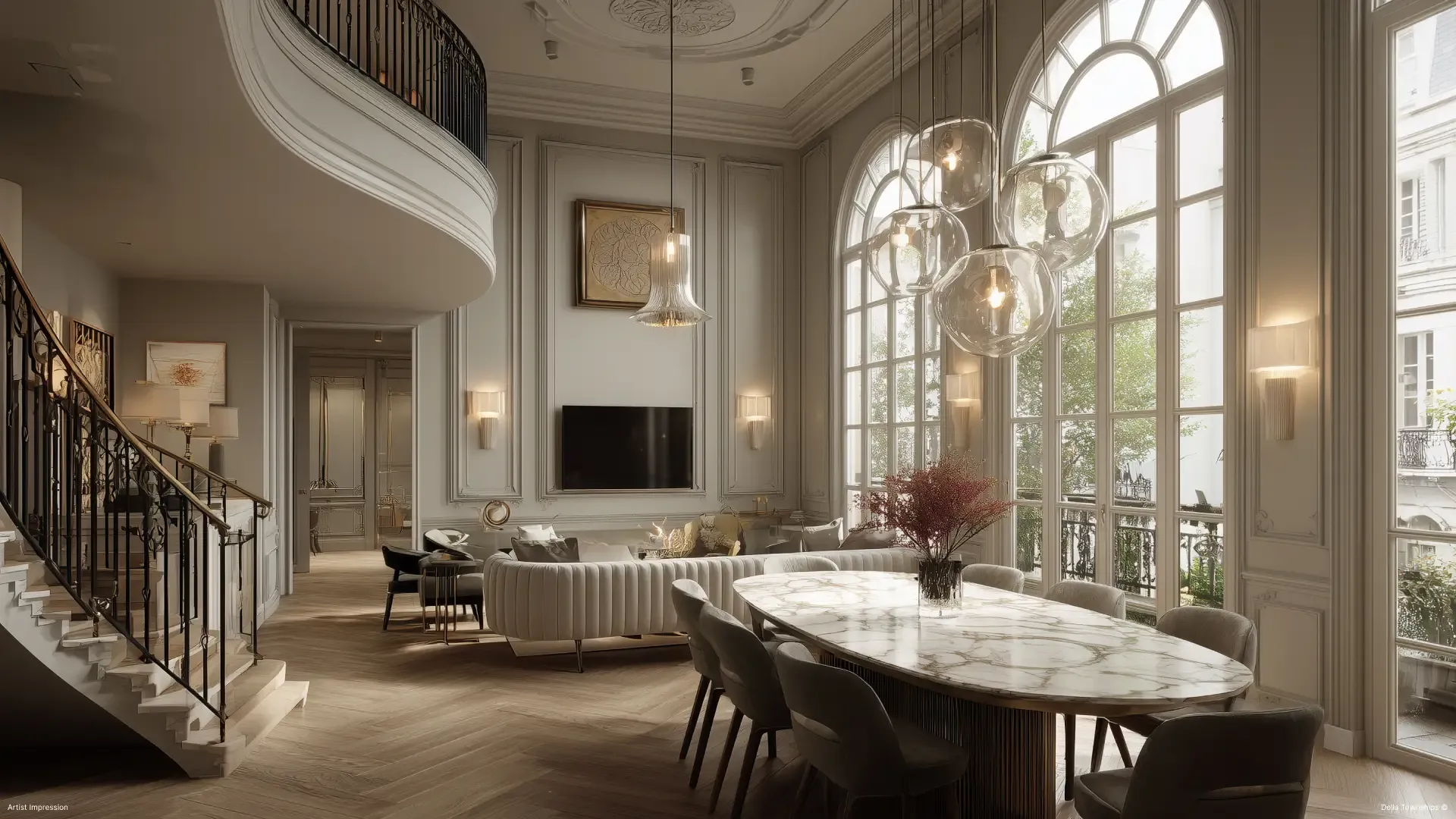 Della Branded Residences Restaurant View | Della Townships