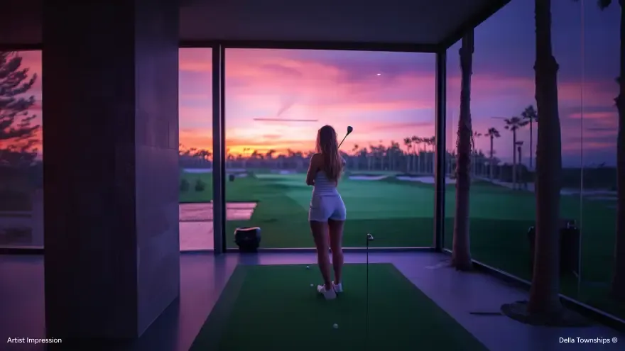 Luxury integrated township living space with modern interiors