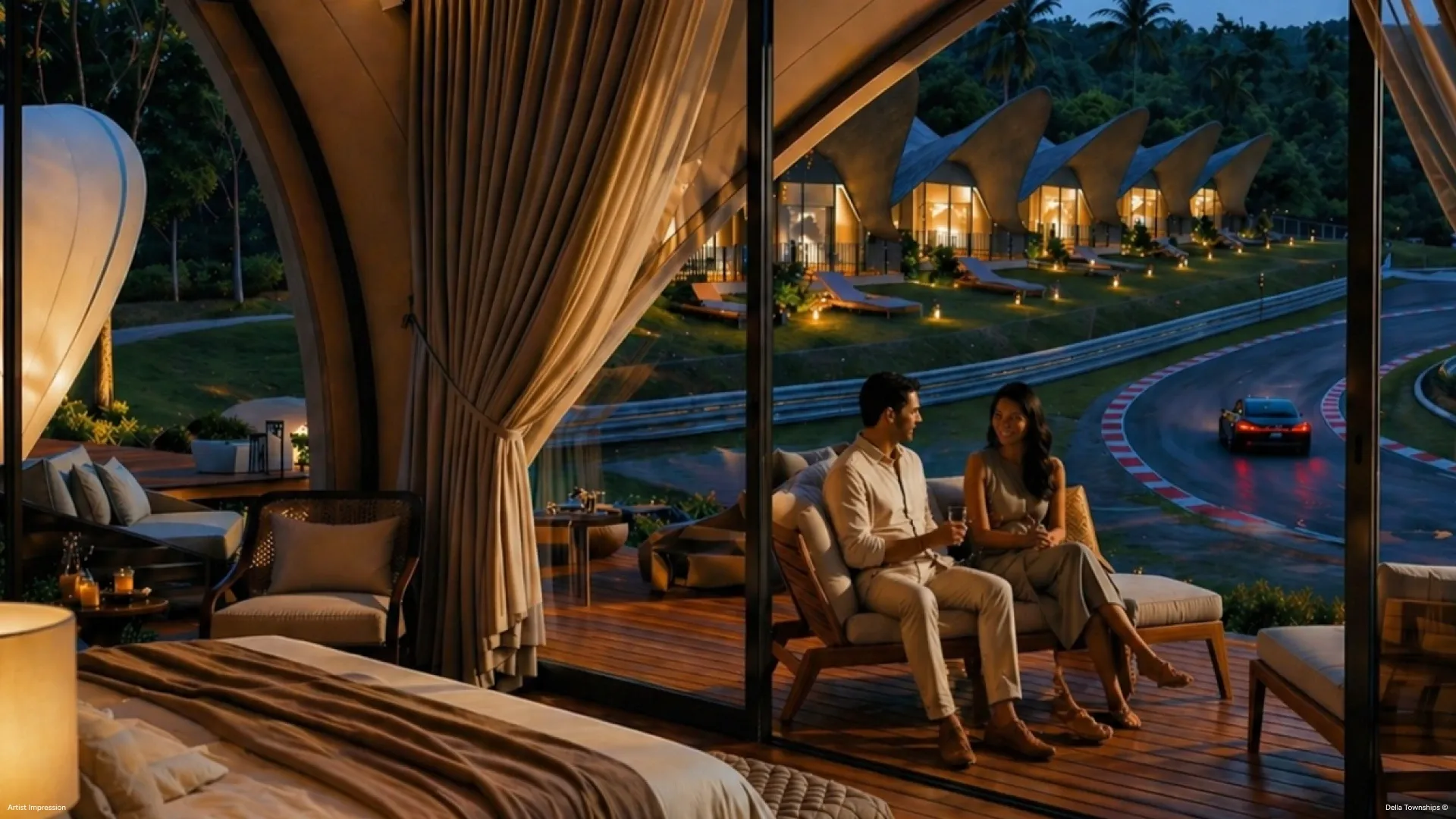 Resort and rooms by Della Townships