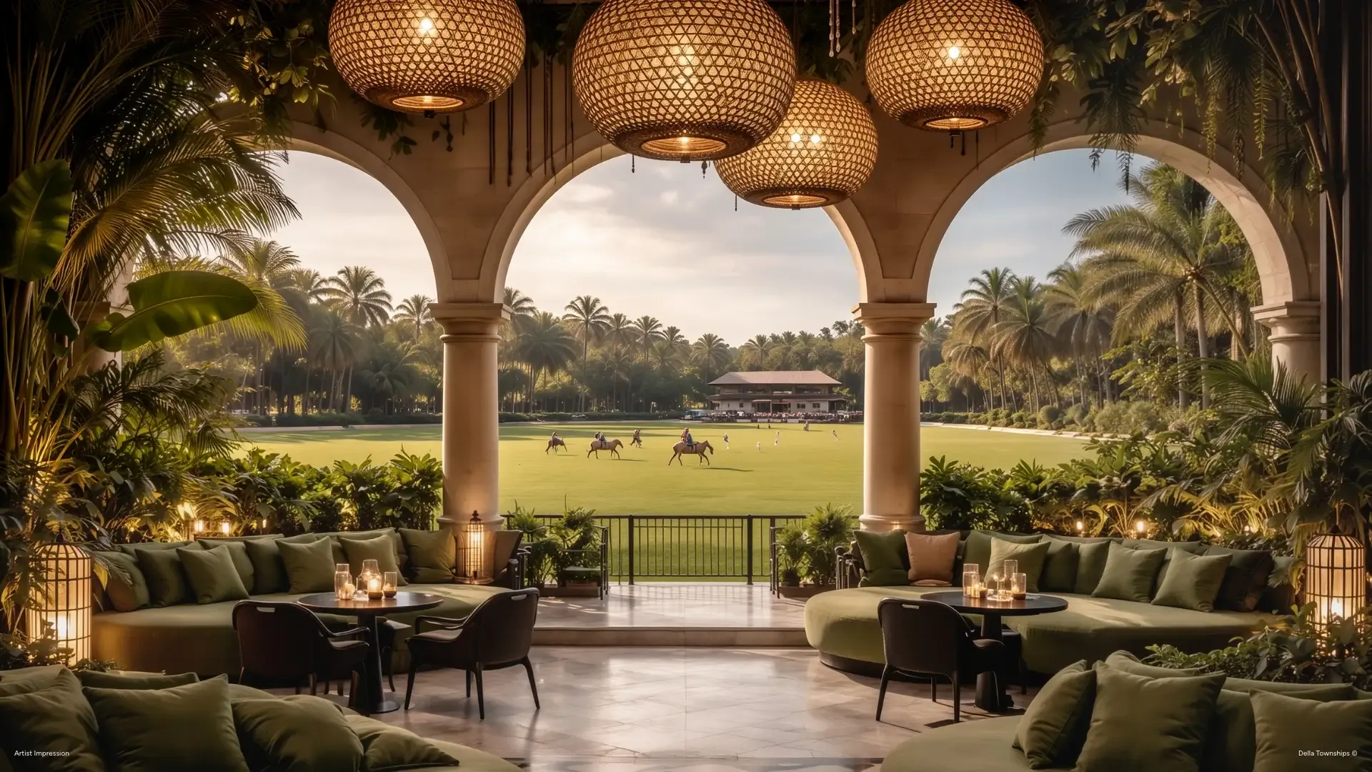 Signature restaurants and lounges at Della Racecourse Pune within the integrated township by Della Townships