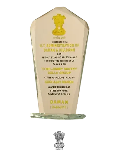 Government of India recognition 2010 for infrastructure development associated with Della Townships