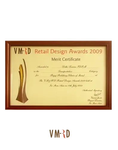 VMRD Retail Design Award 2009 for Bajaj Probiking project associated with Della Townships