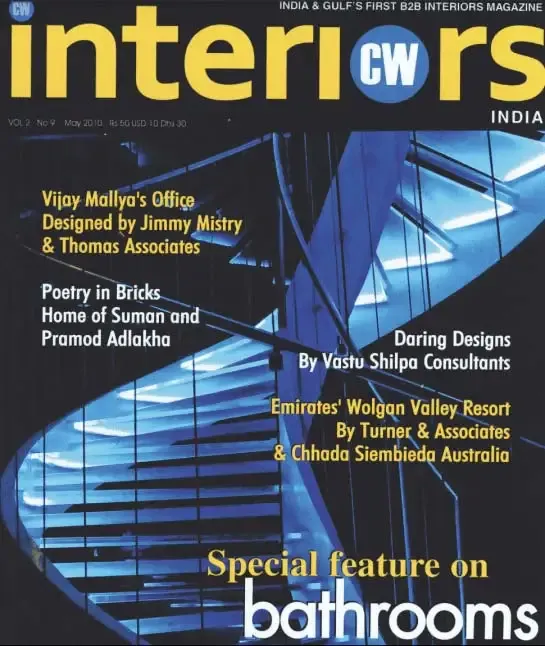 Jimmy Mistry press feature in Society Interiors, May 2010