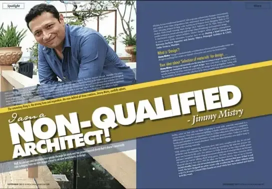 Jimmy Mistry press feature in Surfaces Reporter, September 2013