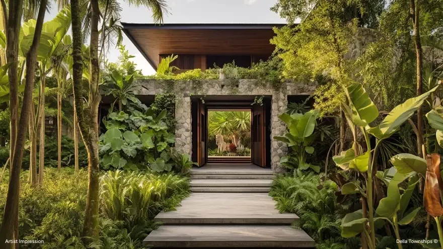 Luxury integrated township living space with modern interiors